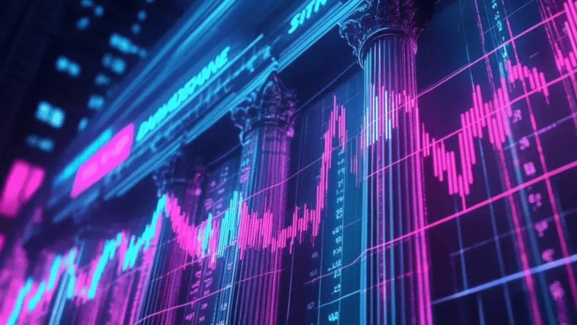 SEC building with crypto symbols