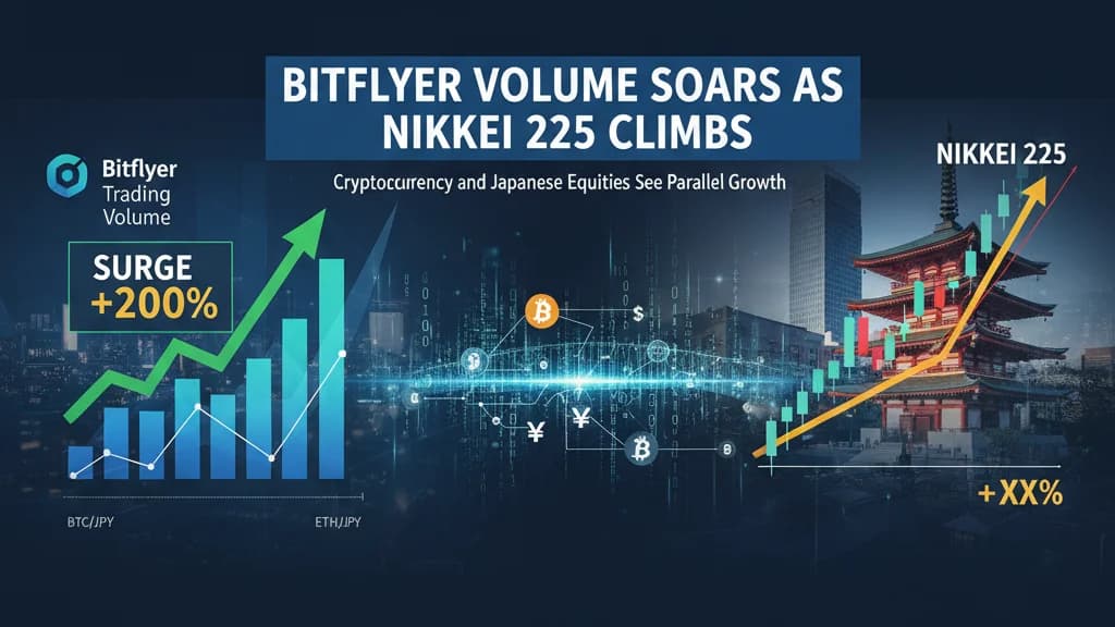 Bitflyer Tops Binance, Coinbase Volume on Nikkei Crash