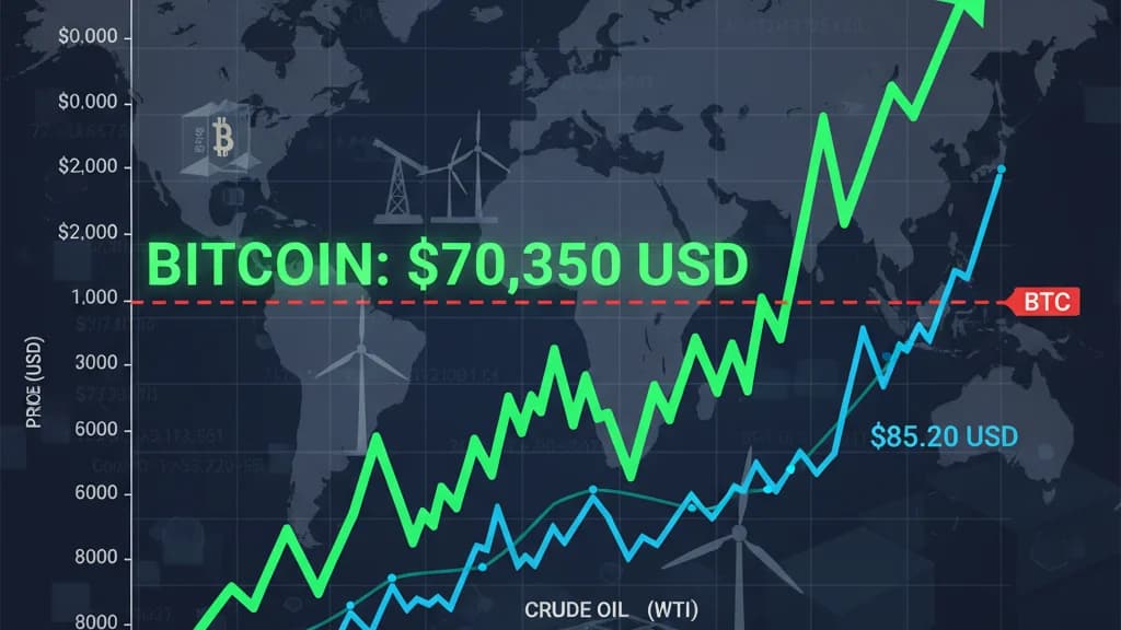 Oil Tumbles, Bitcoin Gains as Trump Muddles Iran War Signals