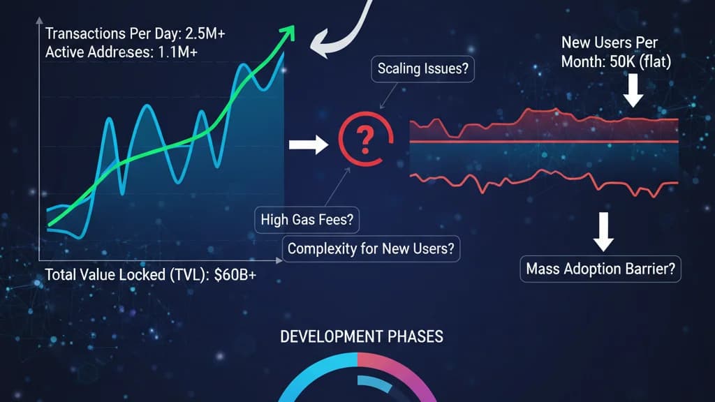 Ethereum's Adoption Paradox: Ether Lags, Network Surges